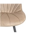 SILLA TERCIOPELO TAUPE SALÓN 51 X 55 X 82 CM REF.605511