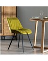 SILLA TERCIOPELO VERDE SALÓN 51 X 55 X 82 CM REF.605514