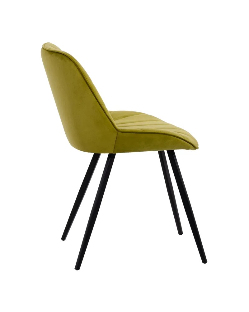 SILLA TERCIOPELO VERDE SALÓN 51 X 55 X 82 CM REF.605514