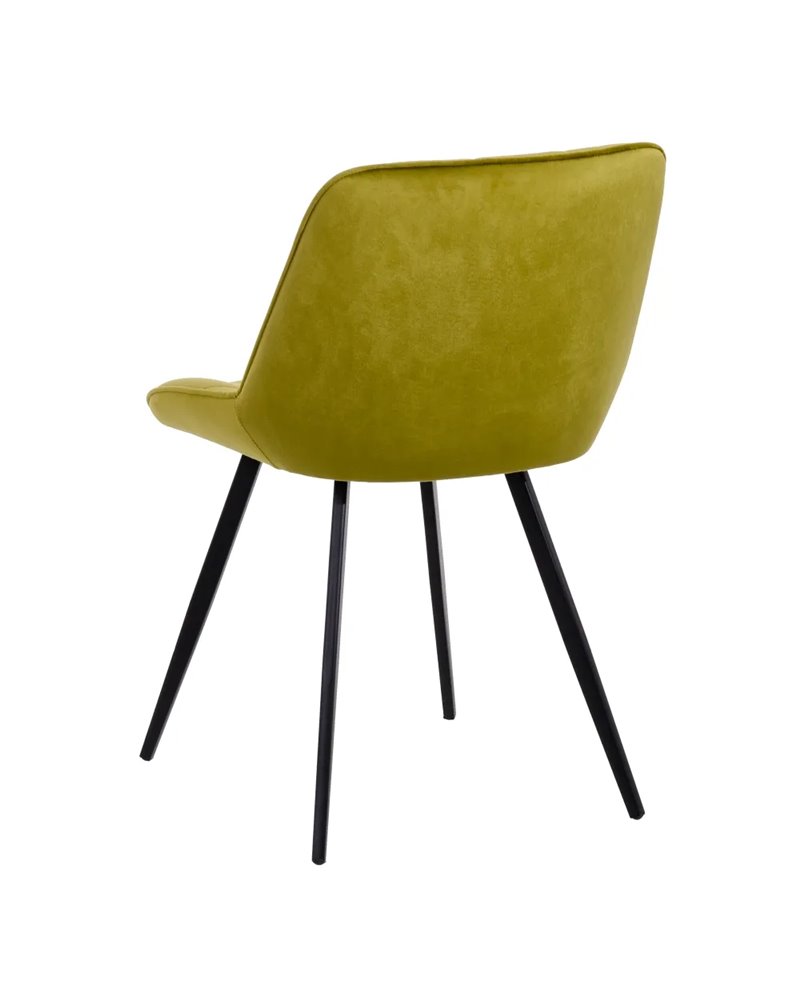 SILLA TERCIOPELO VERDE SALÓN 51 X 55 X 82 CM REF.605514