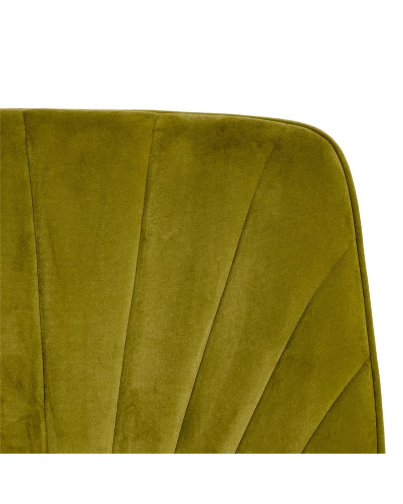 SILLA TERCIOPELO VERDE SALÓN 51 X 55 X 82 CM REF.605514