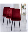 SILLA VINO METAL SALÓN 55 X 44 X 88,50 CM REF.606147
