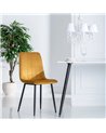 SILLA DORADO METAL SALÓN 55 X 44 X 88,50 CM REF.606150