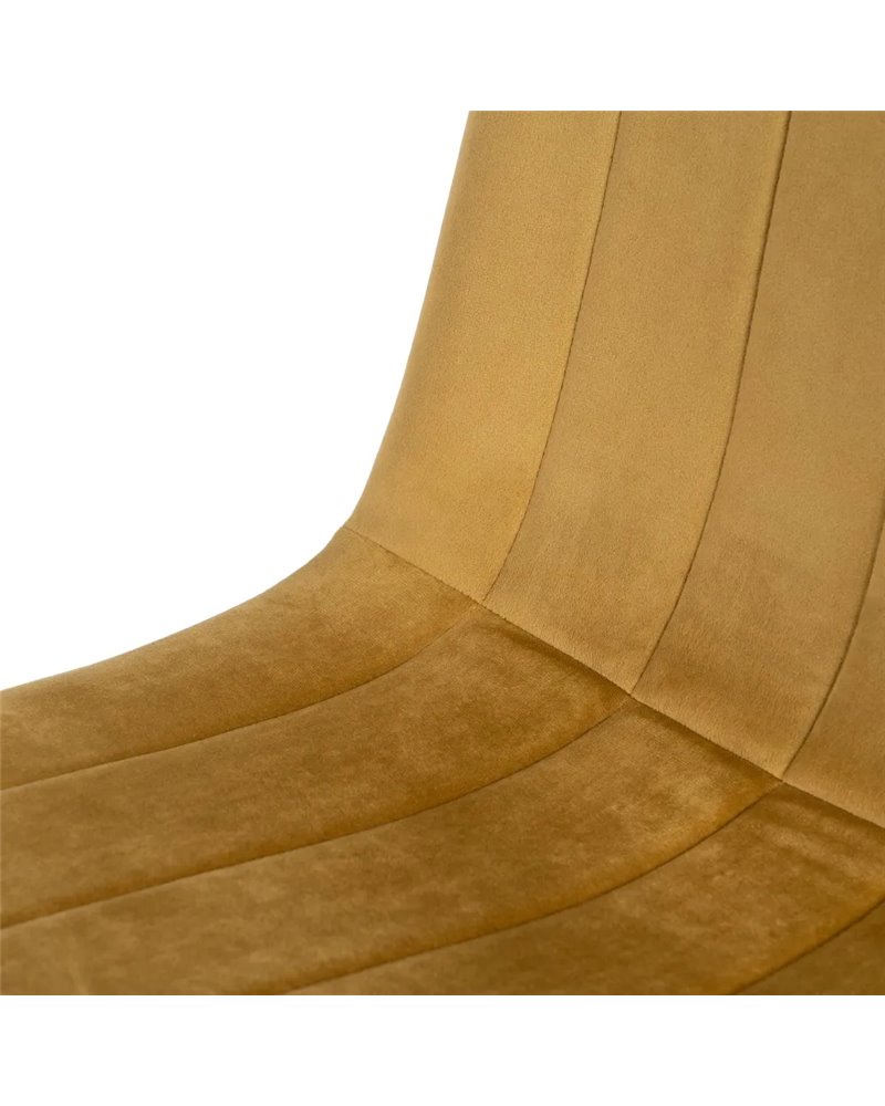 SILLA DORADO METAL SALÓN 55 X 44 X 88,50 CM REF.606150