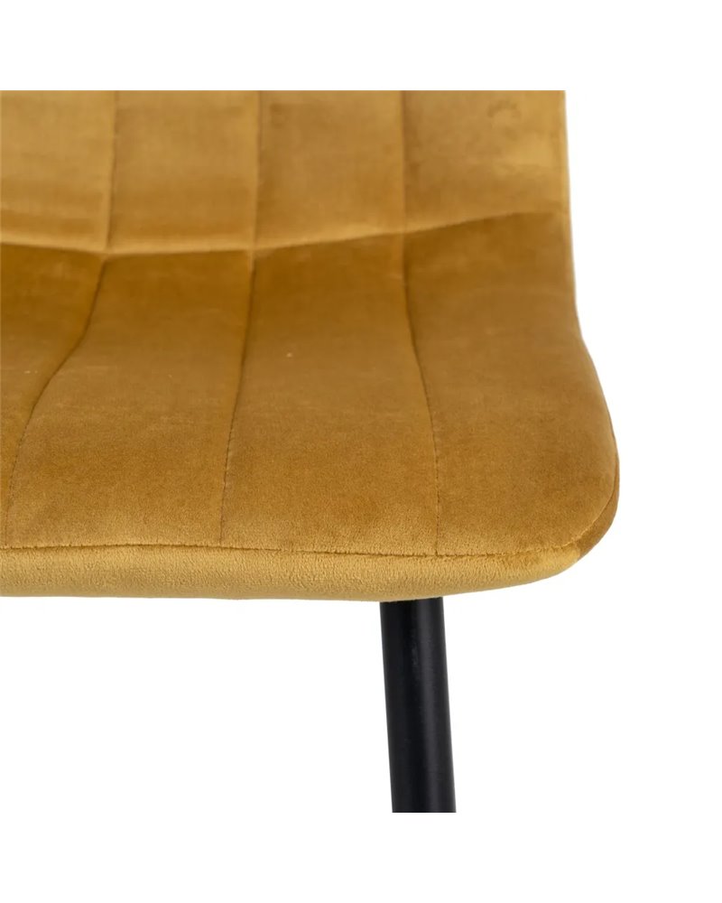 SILLA DORADO METAL SALÓN 55 X 44 X 88,50 CM REF.606150