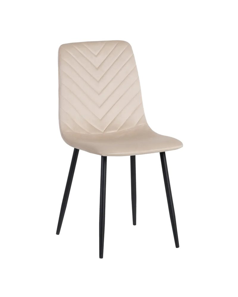 SILLA BEIGE METAL SALÓN 55 X 44 X 88,50 CM REF.606151 SILLA BEIGE METAL SALÓN 55 X 44 X 88,50 CM REF.606151
