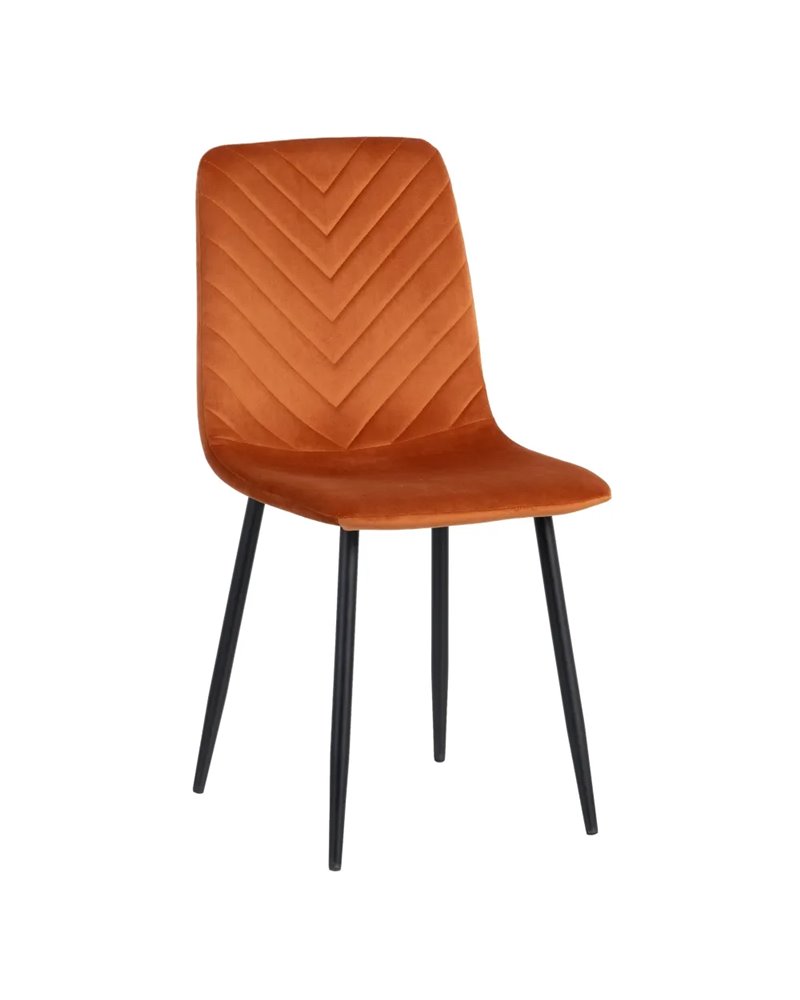 SILLA NARANJA METAL SALÓN 55 X 44 X 88,50 CM REF.606155 SILLA NARANJA METAL SALÓN 55 X 44 X 88,50 CM REF.606155