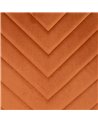 SILLA NARANJA METAL SALÓN 55 X 44 X 88,50 CM REF.606155