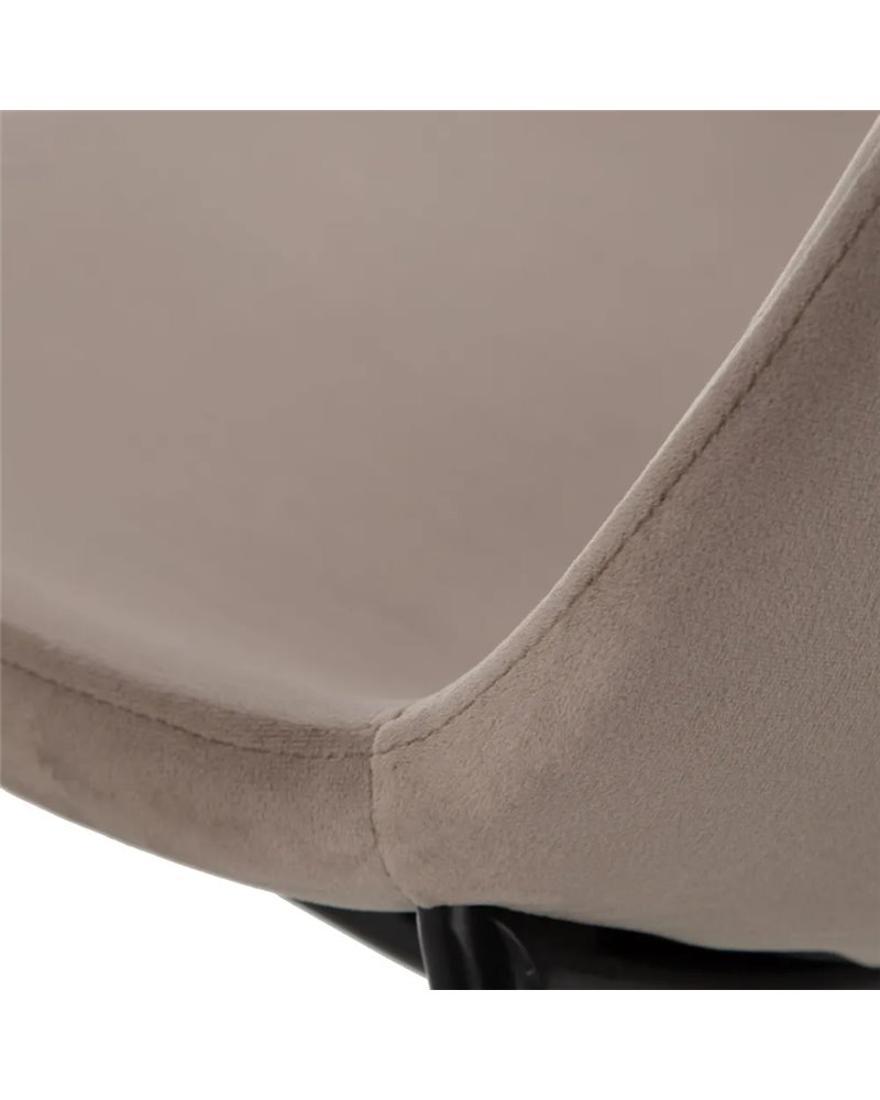 SILLA GRIS TEJIDO-METAL SALÓN 46 X 51 X 83,50 CM REF.601306