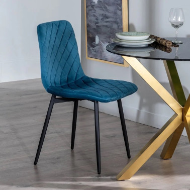 CHAISE BLEUE DM-METAL 44 X...