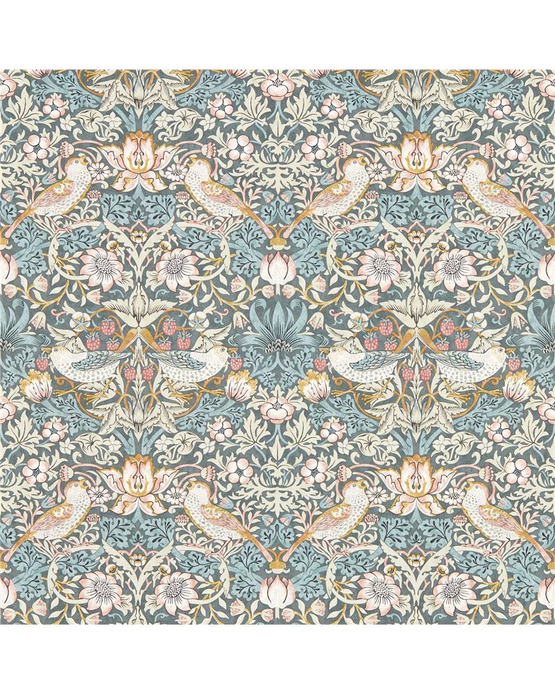 Strawberry Thief Slate Blush W0171-05 Strawberry Thief Slate Blush W0171-05