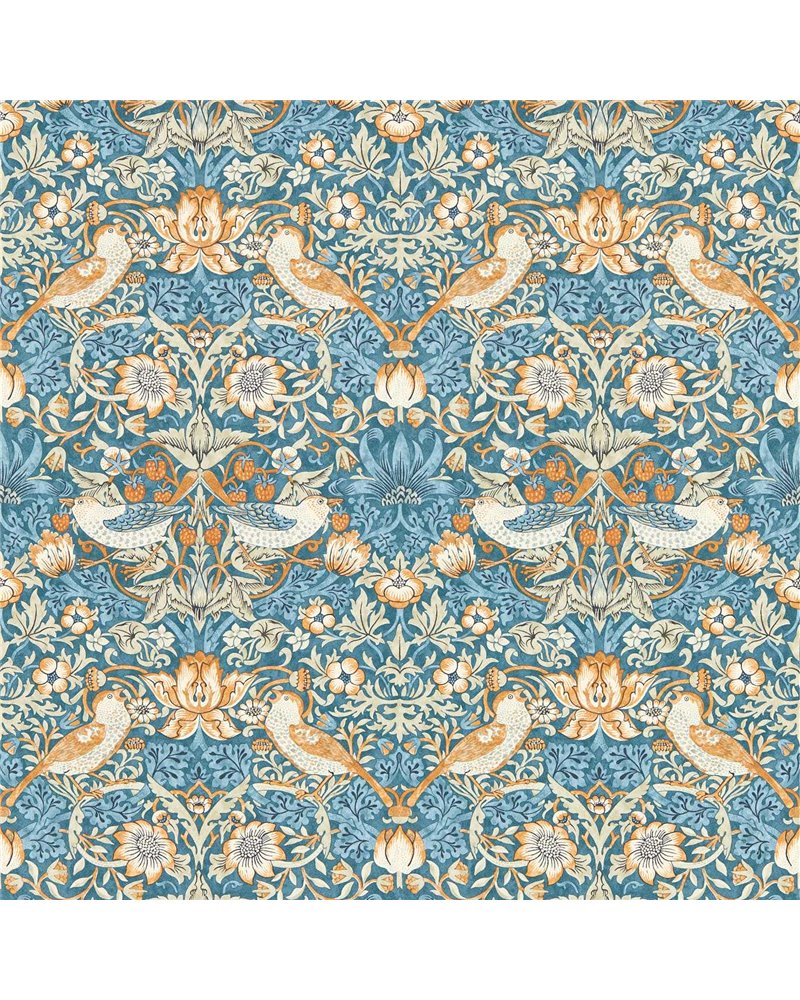 Strawberry Thief Denim Spice W0171-02 Strawberry Thief Denim Spice W0171-02