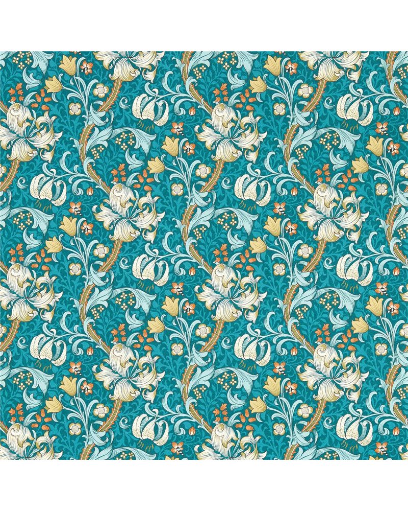 Golden Lily Teal W0174-03 Golden Lily Teal W0174-03