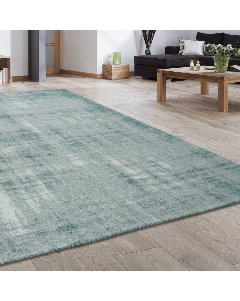 ALFOMBRA ANTIK CHENILLE GRUNGE AQUA