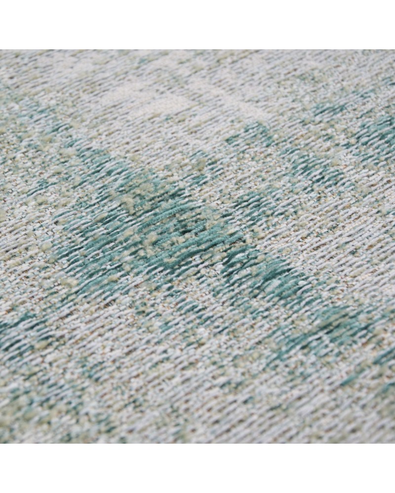 ALFOMBRA ANTIK CHENILLE GRUNGE AQUA