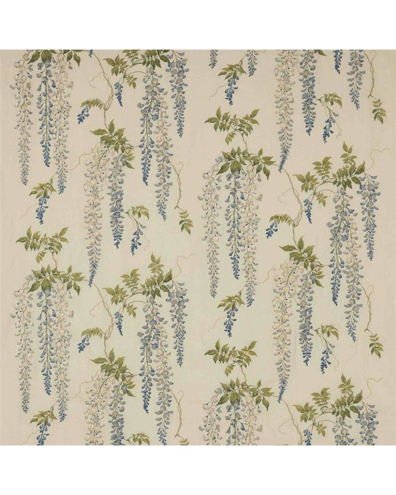 Seraphina Linen Blue Leaf F4821-02