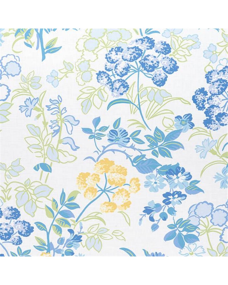 Spring Garden Blue and White F914336 Spring Garden Blue and White F914336