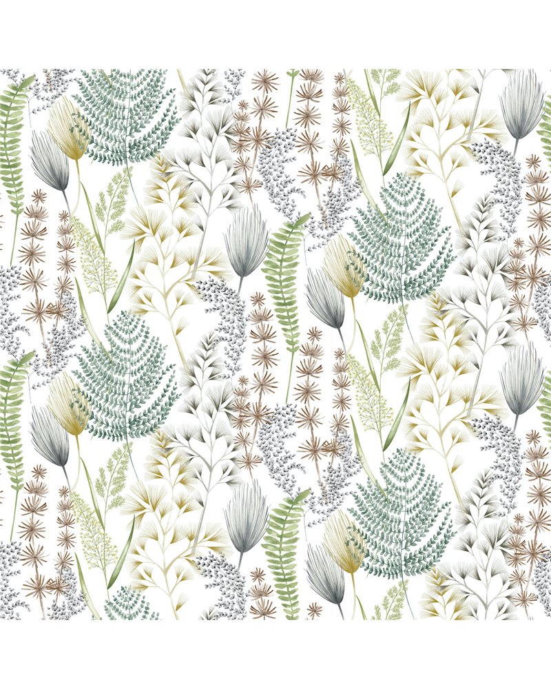 Summer Ferns Earth Organic JRD50106W Summer Ferns Earth Organic JRD50106W