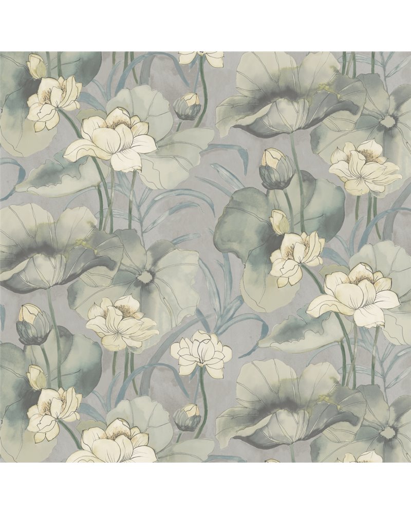 DE01736 Waterlily Silver DE01736 Waterlily Silver