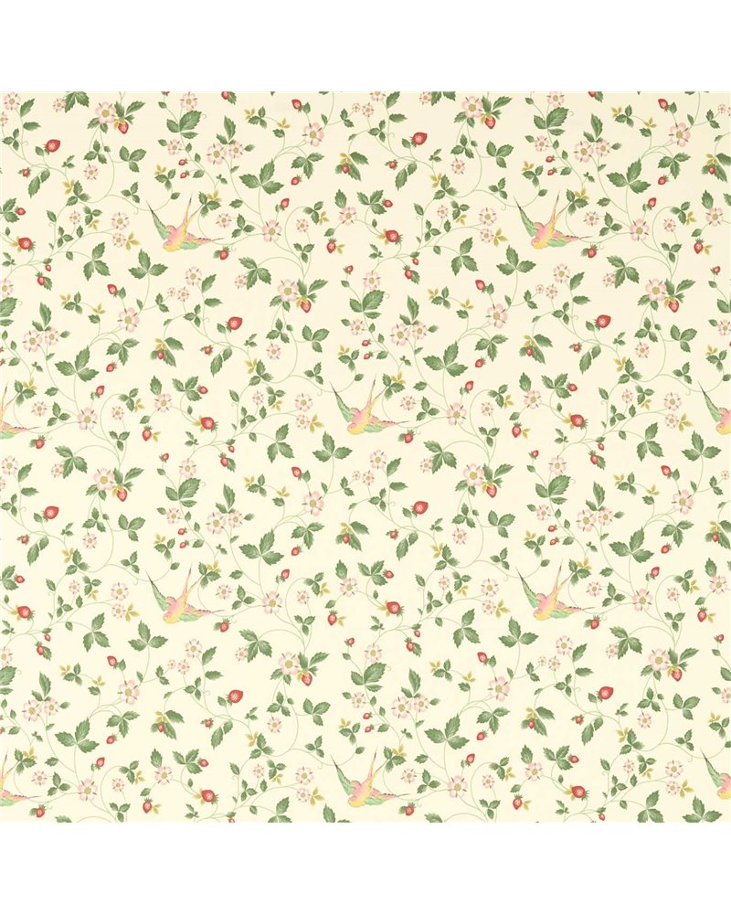 Wild Strawberry Ivory Linen F1606-03