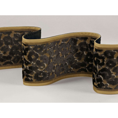 Leopard Velvet Braid Olivette T11501-01