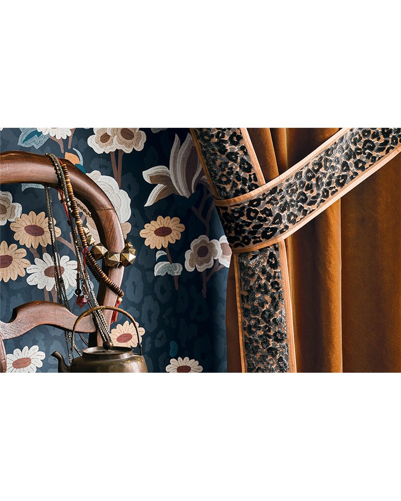 Leoapard Velvet Braid Umber T115-06