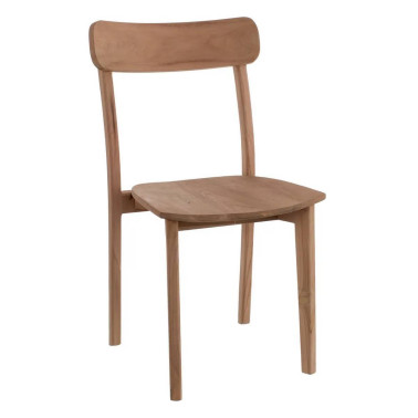 SILLA NATURAL MADERA DE TECA SALÓN 48 X 49 X 86 CM REF.601217