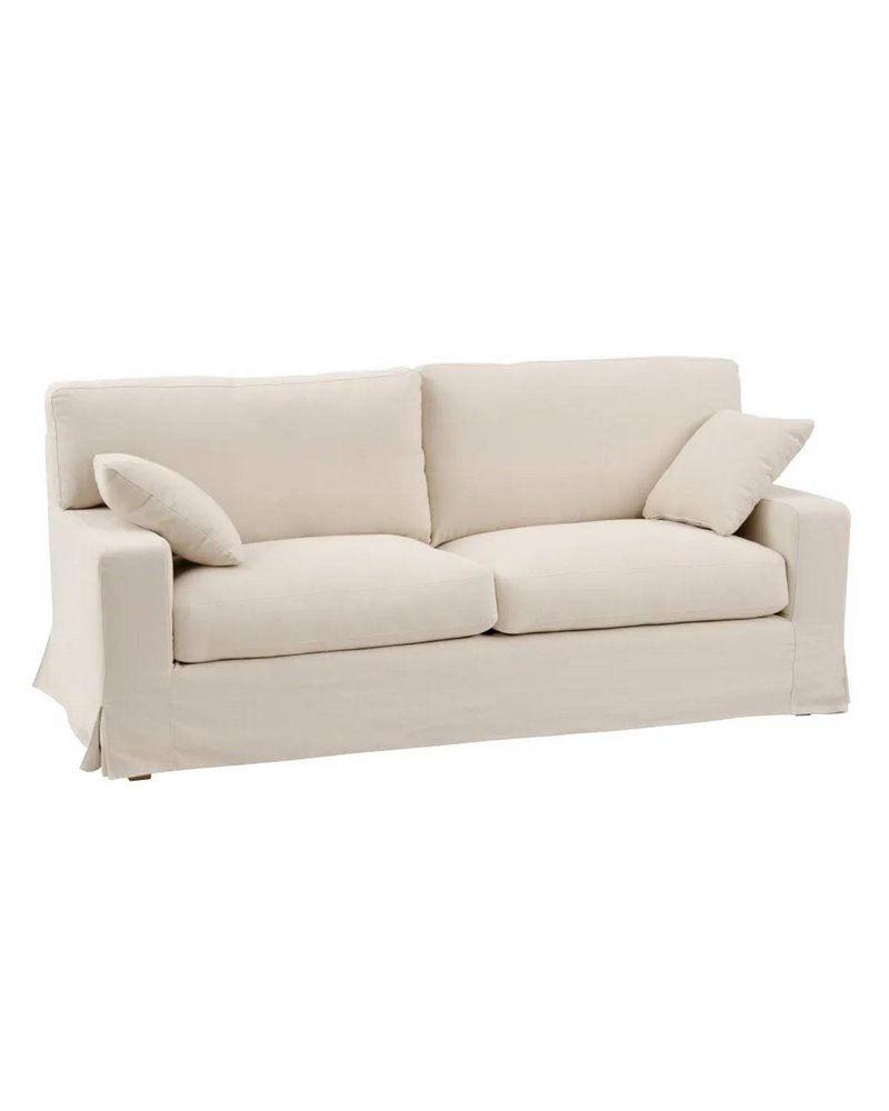 SOFÁ 3 PLAZAS BEIGE TEJIDO SALÓN 212 X 97 X 93 CM REF.603249 SOFÁ 3 PLAZAS BEIGE TEJIDO SALÓN 212 X 97 X 93 CM REF.603249