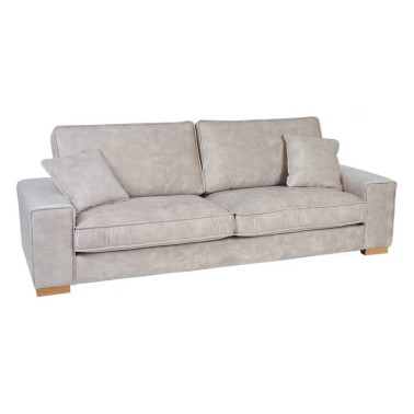 SOFÁ 4 PLAZAS BEIGE TEJIDO SALÓN 266 X 93 X 97 CM REF.605165