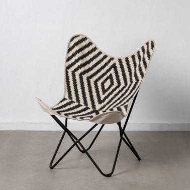 CHAISE LONGUE BLANC-NOIR...