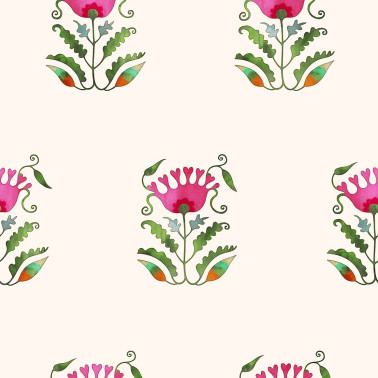 Persian Flower Green WP70241