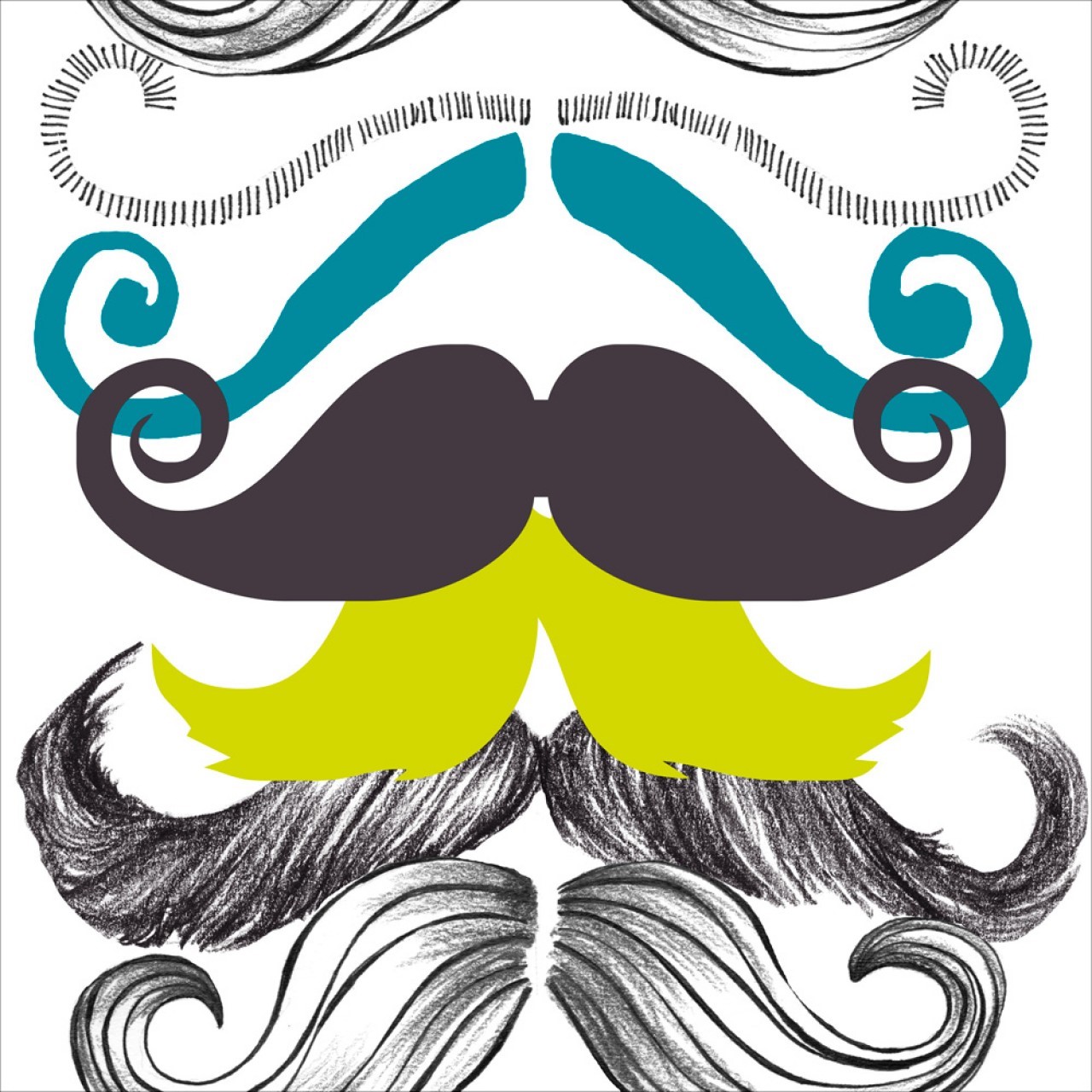Different Moustaches Premium WP20089