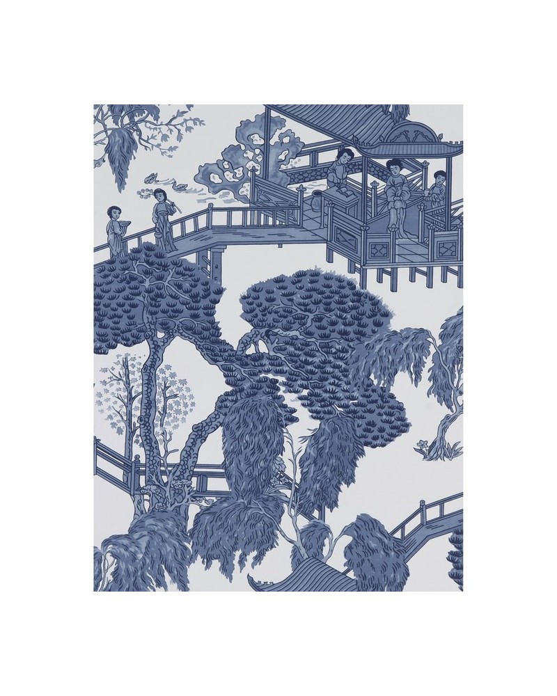 Carta da Parati GDW-5252-004 Zhou Jun Azul - LORENZO CASTILLO Carta da Parati GDW-5252-004 Zhou Jun Azul - LORENZO CASTILLO