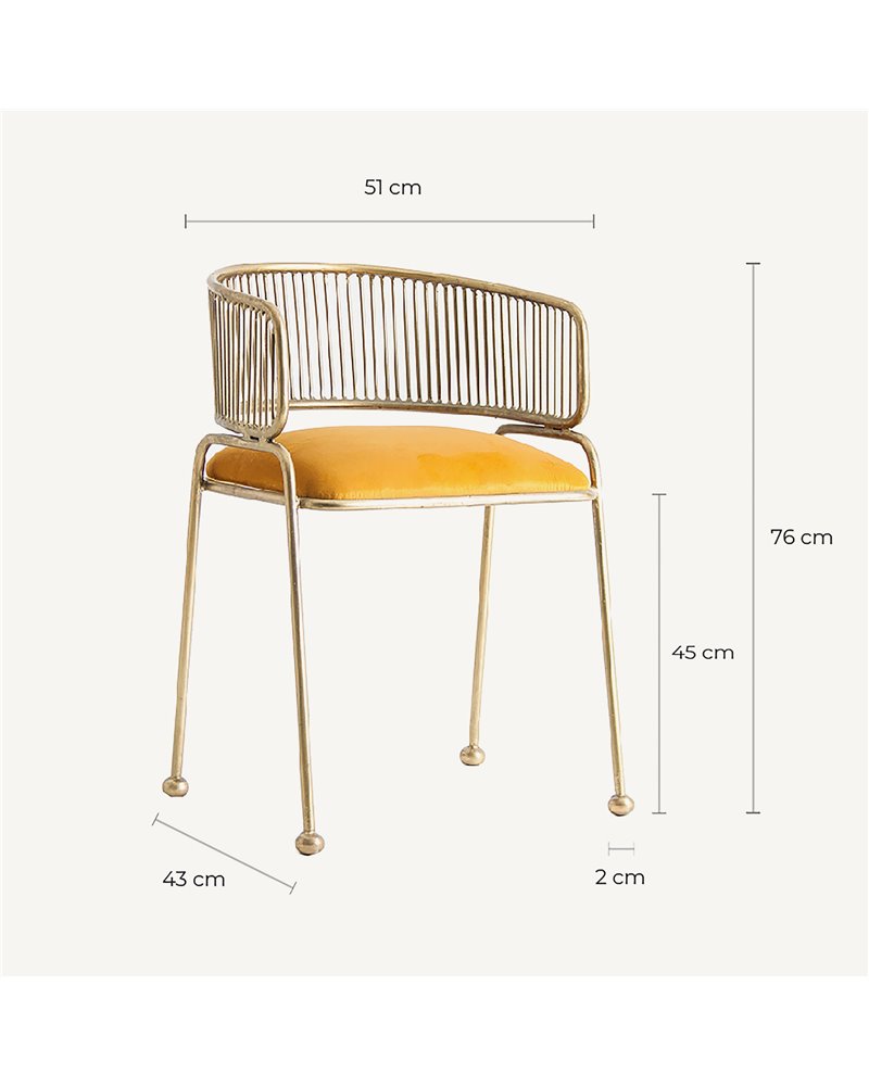 Barbana driftwood metal armchair online