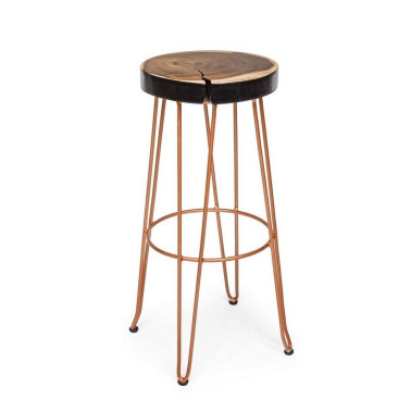 TABURETE BAR RAKEL COBRE