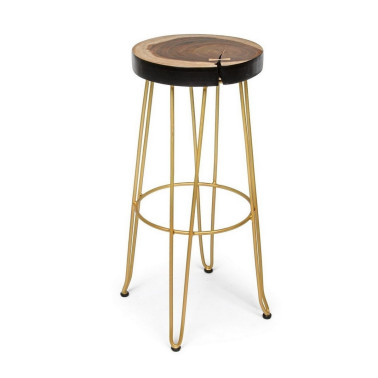 BAR STOOL RAKEL GOLD