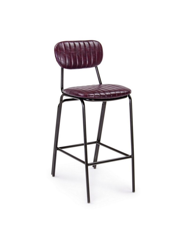 TABURETE BAR DEBBIE BORDEAUX VINTAGE