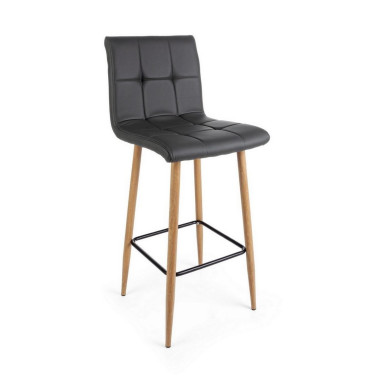 BAR STOOL BRUCE PU DARK GRAY