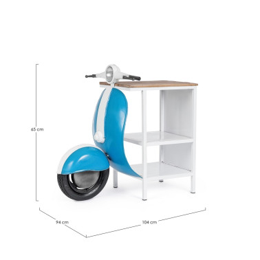 CONSOLE BAR VESPA BLUE