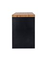ESCRITORIO 2M LINE WOOD NEGRO 120X50