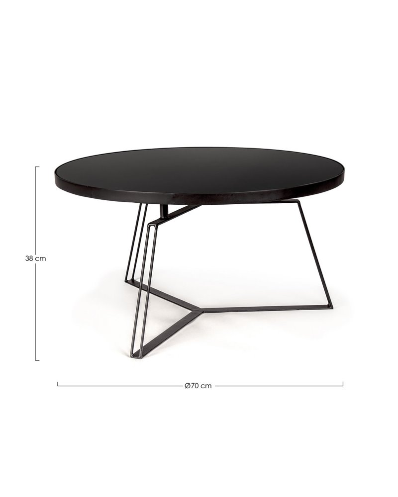 MESA CENTRO ZAIRA NEGRO D70