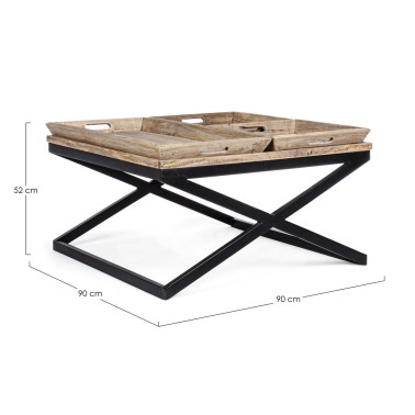TRAY COFFEE TABLE 90X90