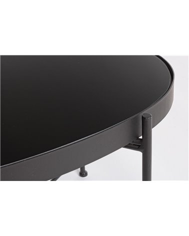 MESA CENTRO RASHIDA NEGRO 70X46
