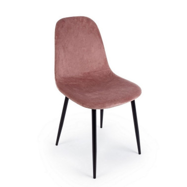SILLA IRELIA TERCIOPELO ROSA
