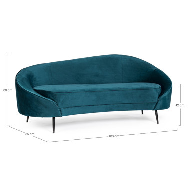 SOFA 2P SERAPHIN DEEP