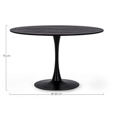 BLACK BLOOM TABLE D120
