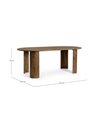 MESA OVAL CASTANHA ORLANDO 200X100