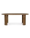 MESA OVAL CASTANHA ORLANDO 200X100