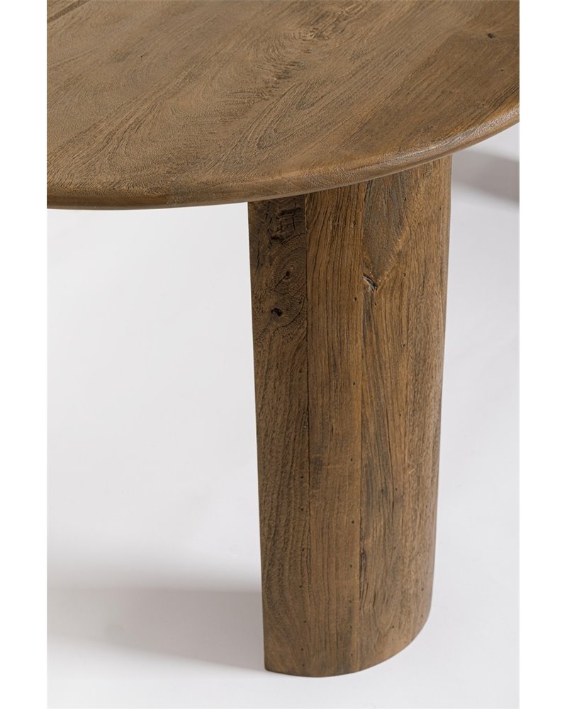 MESA OVAL CASTANHA ORLANDO 200X100