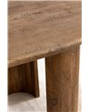 MESA OVAL CASTANHA ORLANDO 200X100